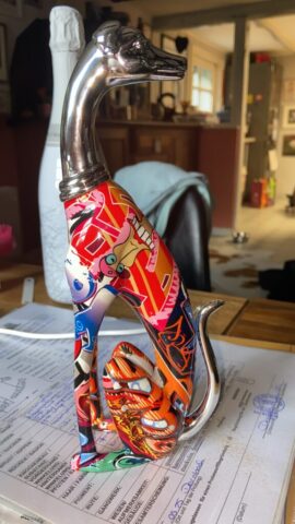 geschafft, der steht tatsächlich bei uns zuhause