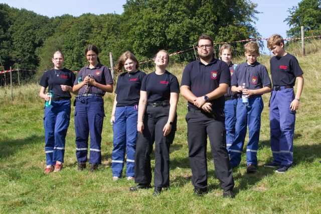 danke an die Jugendfeuerwehr Wermelskirchen, die fleißig bei der Siegerehrung geholfen haben