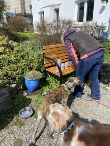 die liebe Ina hat uns mit Wasser versorgt